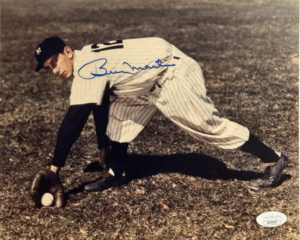 Billy Martin Autographed 8x10 Yankees Baseball Photo (JSA)