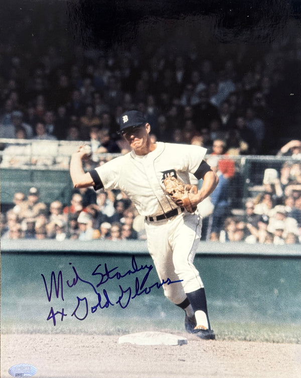 Mickey Stanley Autographed 8x10 Baseball Photo