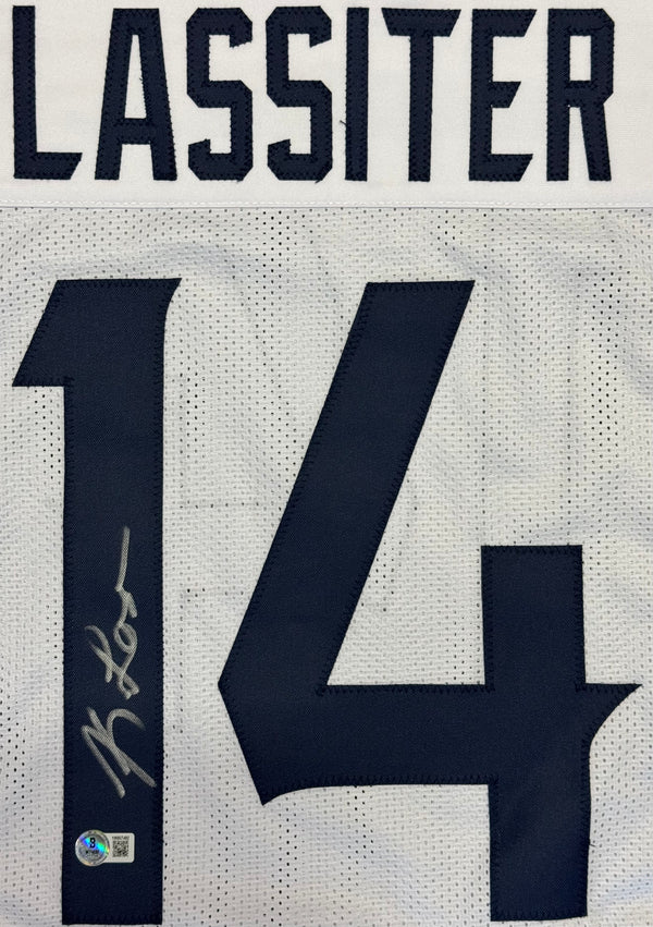 Kamari Lassiter Autographed Custom Texans Jersey (Beckett Witness)