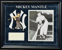 Mickey Mantle Autographed 3x5 Index Card Framed (JSA)