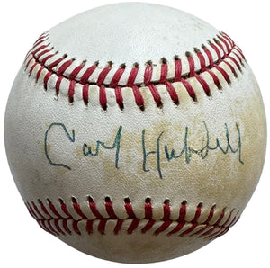 Carl Hubbell Autographed National League Baseball (JSA)