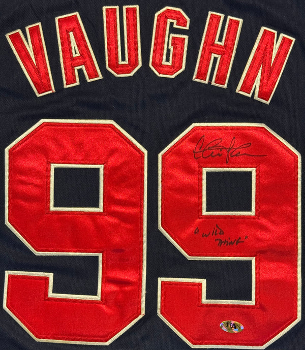 Charlie Sheen Autographed Cleveland Authentic Majestic Jersey Size 48