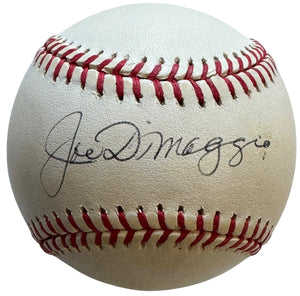 Joe DiMaggio Autographed Official American League Baseball (PSA)