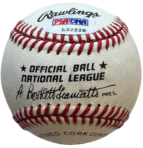 Greg Maddux Autographed Official National League Baseball (PSA)