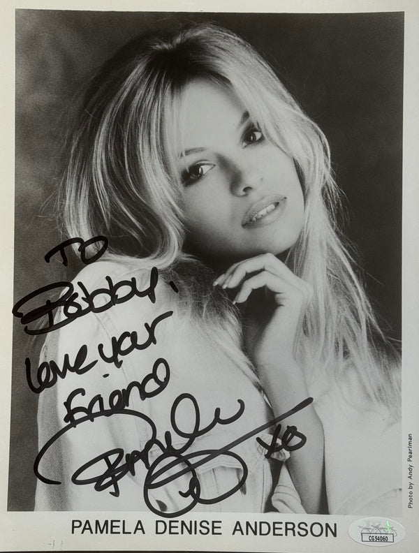 Pamela Anderson Autographed 8x10 Celebrity Photo (JSA)
