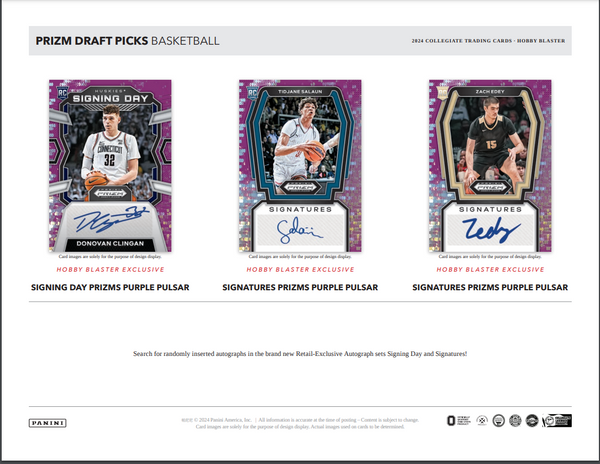 2024 Prizm Draft Picks Basketball Collegiate Hobby Blaster (Exclusive Green Wave Prizms!)