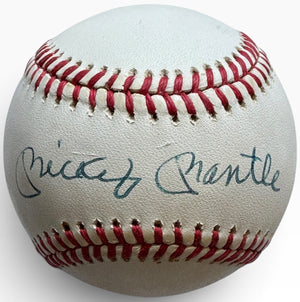Mickey Mantle Autographed Official American League Baseball (JSA)