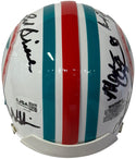 Dolphin Greats Multi Signed Mini Helmet (JSA)