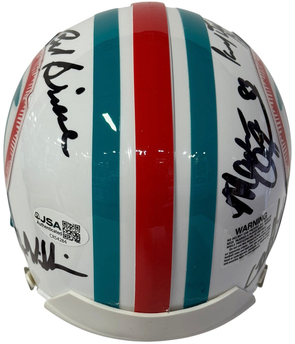 Dolphin Greats Multi Signed Mini Helmet (JSA)