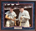 Ted Williams Autographed 20x24 Framed Photo with Babe Ruth (Green Diamond)