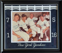 Mickey Mantle Billy Martin Joe DiMaggio & Whitey Ford Signed 11x14 Framed Photo (JSA)