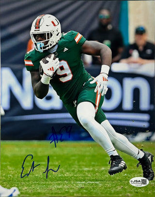 Elija Lofton Autographed Miami Hurricanes 8x10 Photo (JSA)