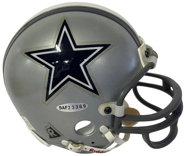 Roger Staubach & Tony Dorsett Dallas Cowboys Autographed Mini Helmet (UDA)