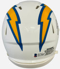 Justin Herbert Autographed Chargers Speed Mini Helmet (Beckett)