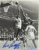 Bill Russell Autographed 8x10 Framed Photo Blocking Wilt Chamberlain