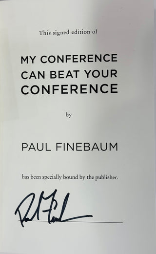 Paul Finebaum My Conference Can Beat Your Conference Autographed Book