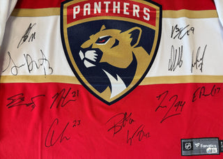 Florida Panthers Multi Signed 2024 Stanley Cup Champs Authentic Jersey (Beckett)