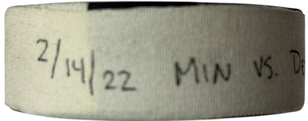 Matthew Boldy Minnesota Wild Authentic Signed Game Used Puck (Fanatics)