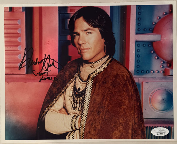 Richard Hatch Autographed 8x10 Celebrity Photo Battlestar Galactica (JSA)