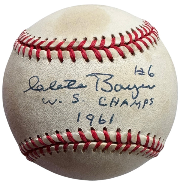 Clete Boyer Autographed Official American League Baseball