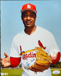 Ozzie Smith Autographed 8x10 Baseball Photo (JSA)