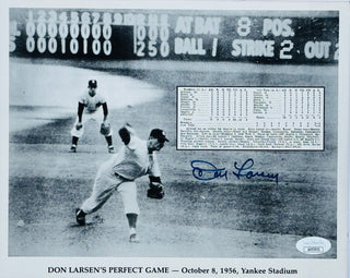 Don Larsen Autographed 8x10 Baseball Photo (JSA)