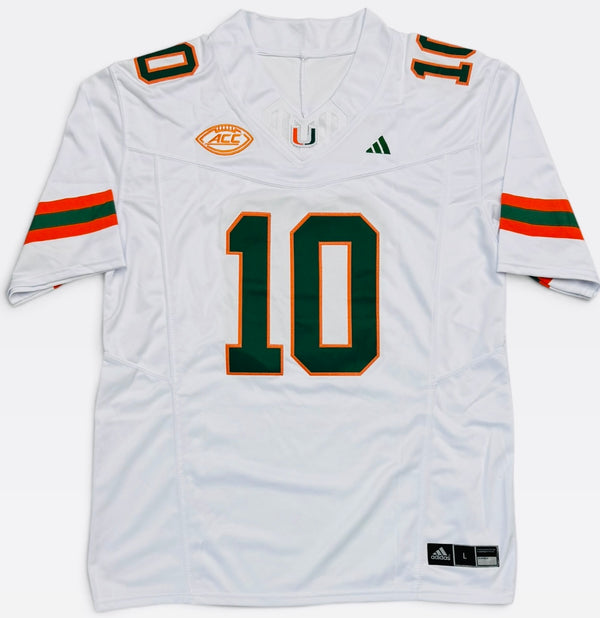 Darian Mensah autographed Miami Hurricanes Authentic Adidas Jersey (JSA)