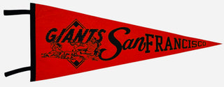 1960's Sanfranciso Giants Large Vintage Pennant Banner