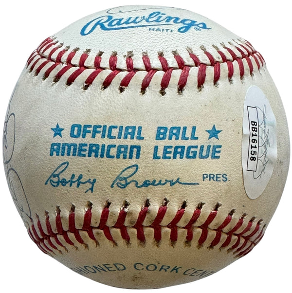 MLB HOF Pitchers Autographed Official American League Baseball (JSA)