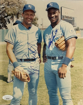 George Brett & Bo Jackson Autographed 8x10 Photo (JSA)