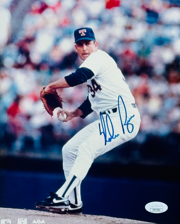 Nolan Ryan Autographed 8x10 Baseball Photo (JSA)