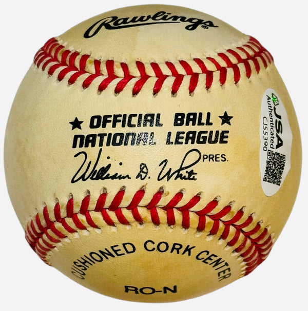Larry Walker Autographed Official National League Baseball (JSA)
