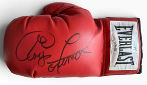 George Foreman Autographed Red Everlast Left Boxing Glove (JSA/Foreman Holo)