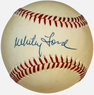 Whitey Ford Autographed Official American League Baseball (JSA)