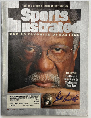 Bill Russell Autographed Sports Illustrated Magazine May 10 1999