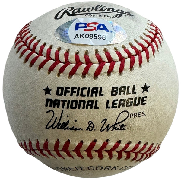Pee Wee Reese Autographed Official National League Baseball (PSA Autograph 9)