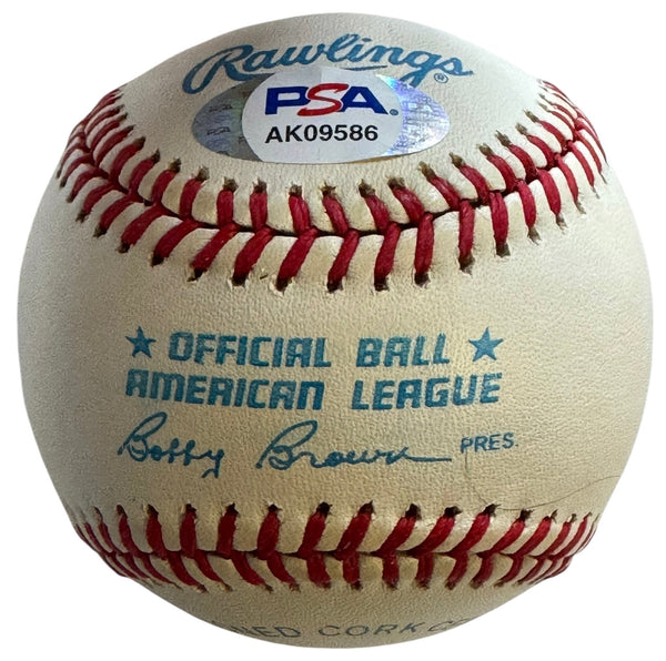 Ted Williams Autographed American League Baseball (PSA)