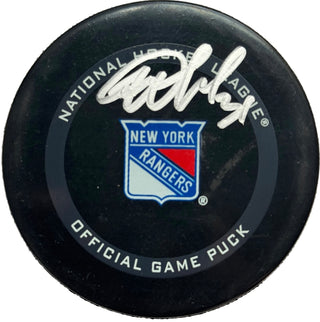 Igor Shesterkin New York Rangers Authentic Autographed Official Game Puck (Fanatics)