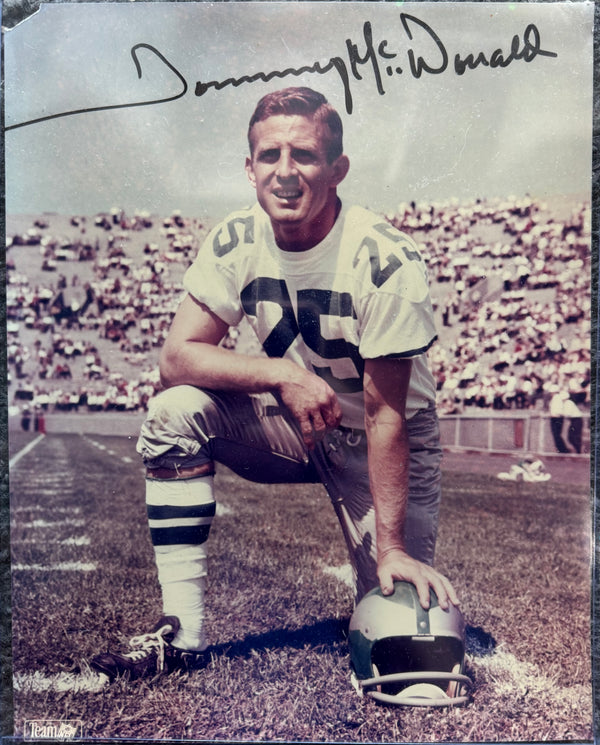 Tommy McDonald Autographed 8x10 Football Photo