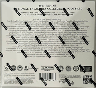 2023 Panini National Treasures Collegiate Football Hobby Box