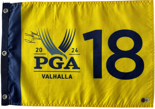 Brooks Koepka 2024 PGA Valhalla Autographed Golf Flag (Beckett)