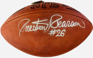 Preston Pearson Autographed Official NFL Football (JSA)