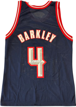 Charles Barkley Autographed Houston Rockets Champion Jersey (JSA)