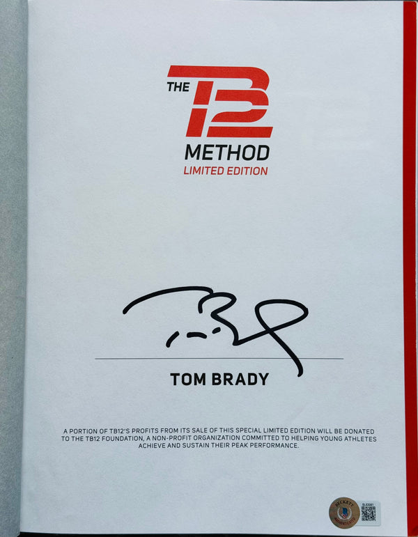 Tom Brady autographed hand signed TB12 Method limited Edition Book (Beckett)