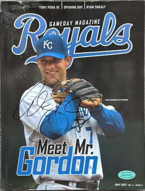 Alex Gordon Autographed Royals Gameday Magazine