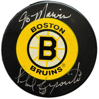 Phil Esposito Autographed Bruins Official Puck (JSA)