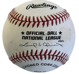 Mark Wohlers Autographed Official National League Baseball