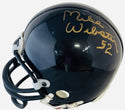 John Stallworth & Mike Webster Autographed Hall Of Fame Mini Helmet (JSA)