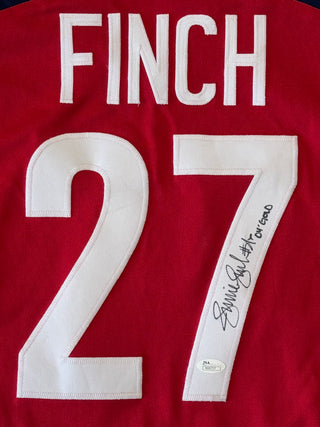 Jennie Finch Autographed Custom Olympic Jersey XL (JSA)