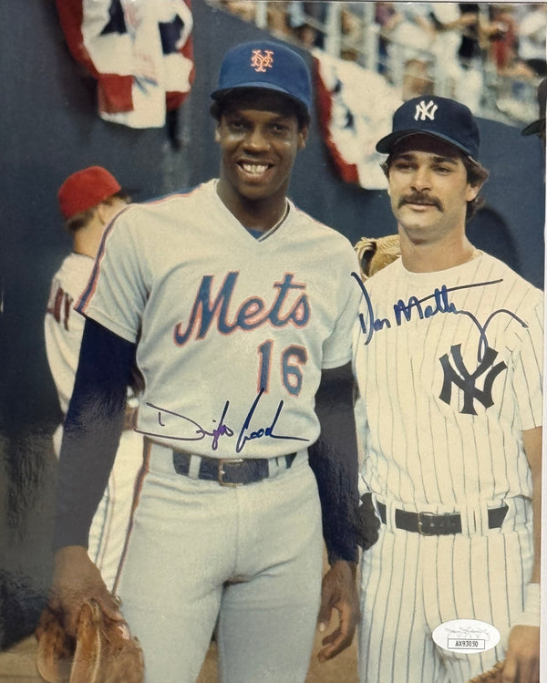 Don Mattingly & Dwight Gooden Autographed 8x10 Photo (JSA)